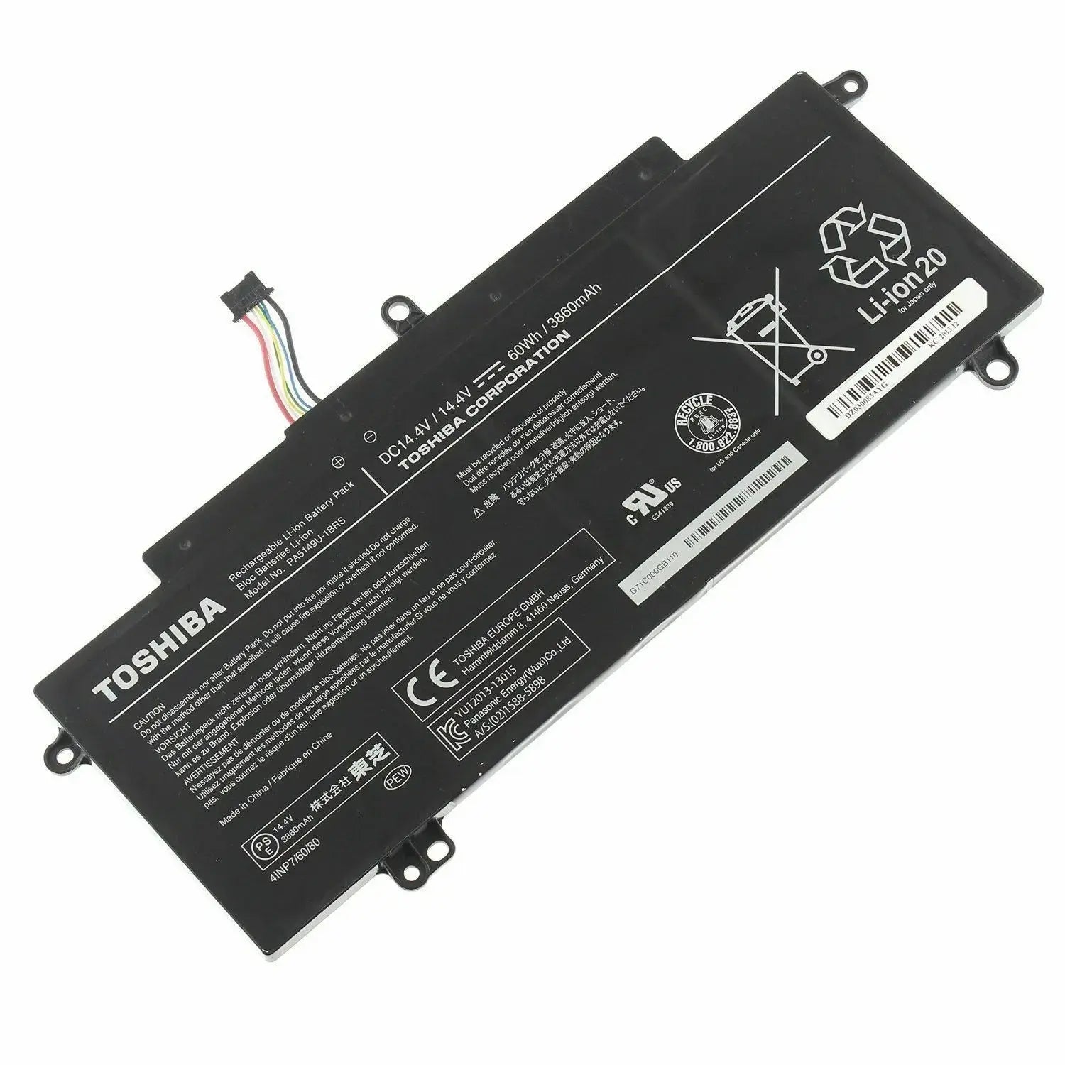 60Wh Original PA5149U-1BRS Toshiba Tecra Z40-A-16V, Tecra Z50-A-12N, Tecra Z50-A-05Y, Tecra Z40-A-164 Laptop Battery - eBuy UAE